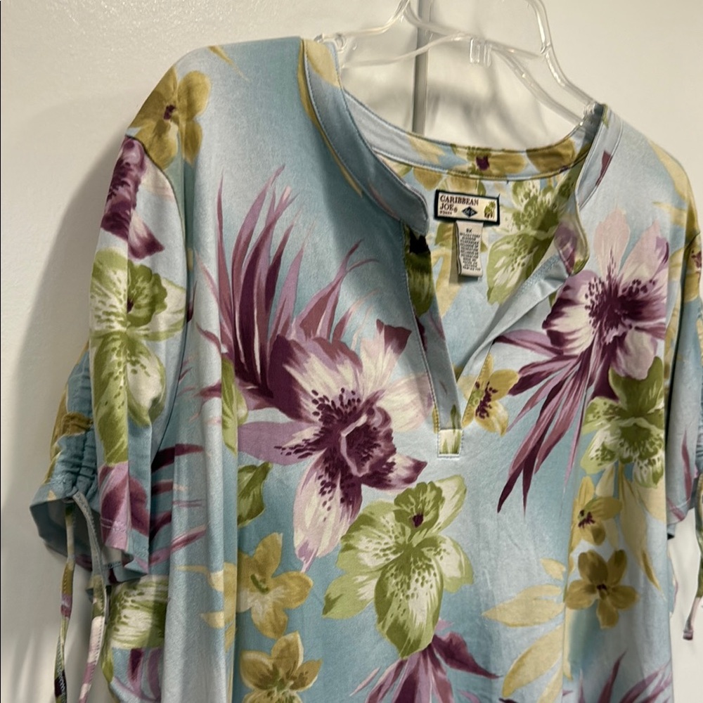 New Caribbean Joe plus size Hawaiian shirt. Travel.  Summer comfy